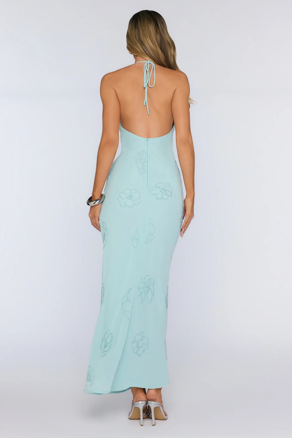 Soft Glow Up Halter Maxi Dress Pink