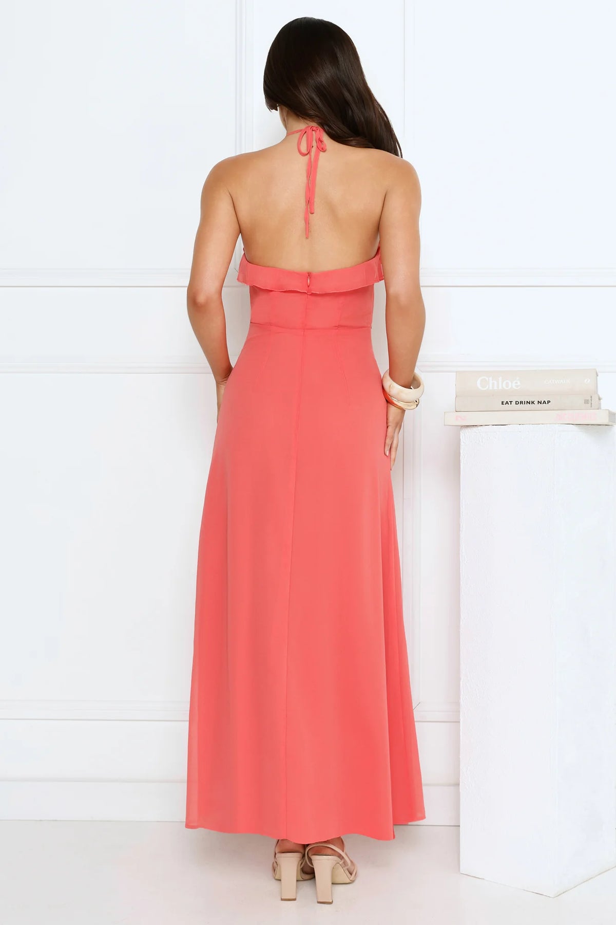 Love Potion Halter Maxi Dress Blue