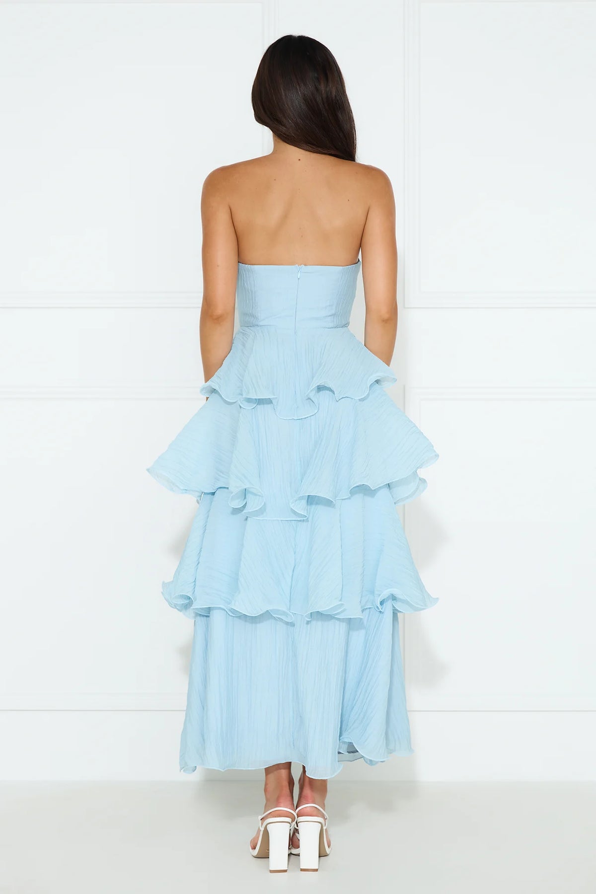 Wedding Adventure Strapless Maxi Dress Yellow
