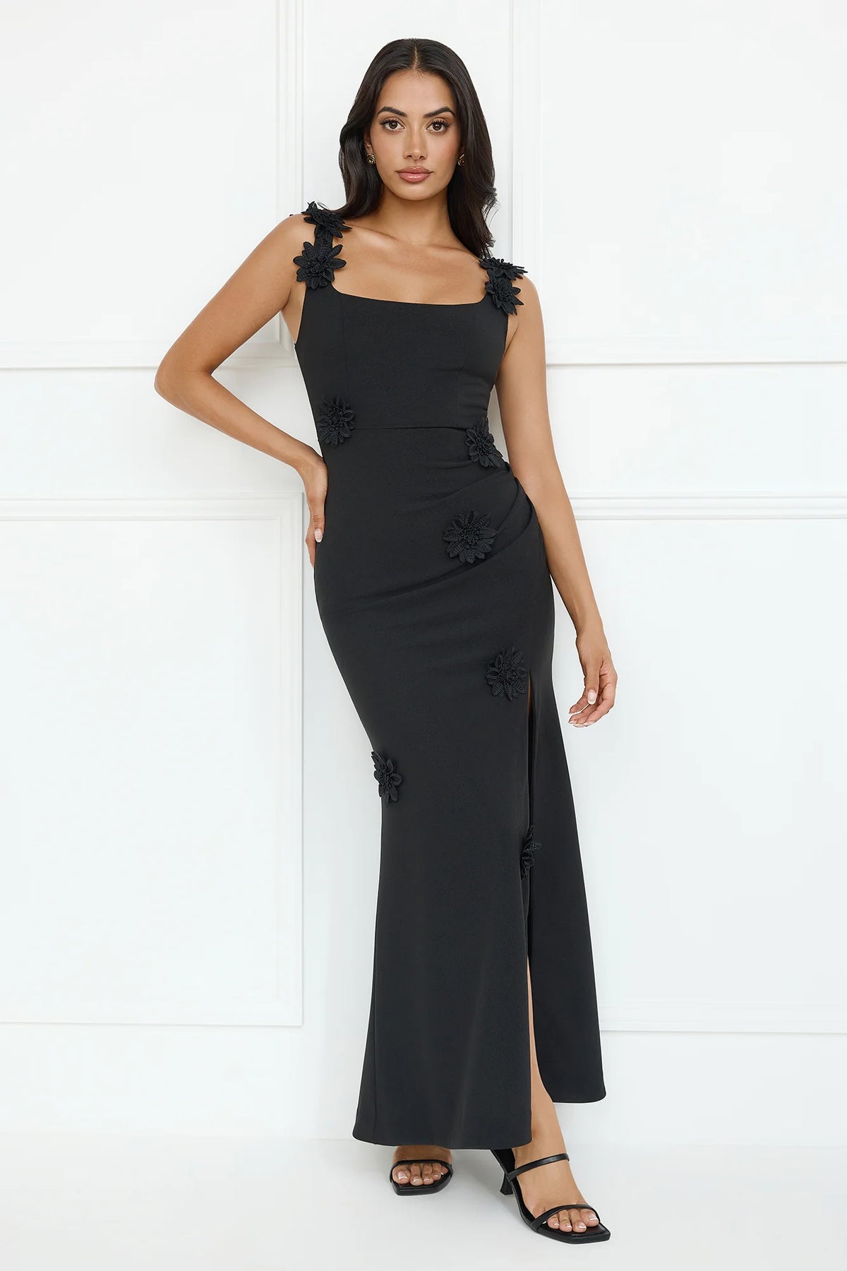 Moonlight Veil Maxi Dress Pink