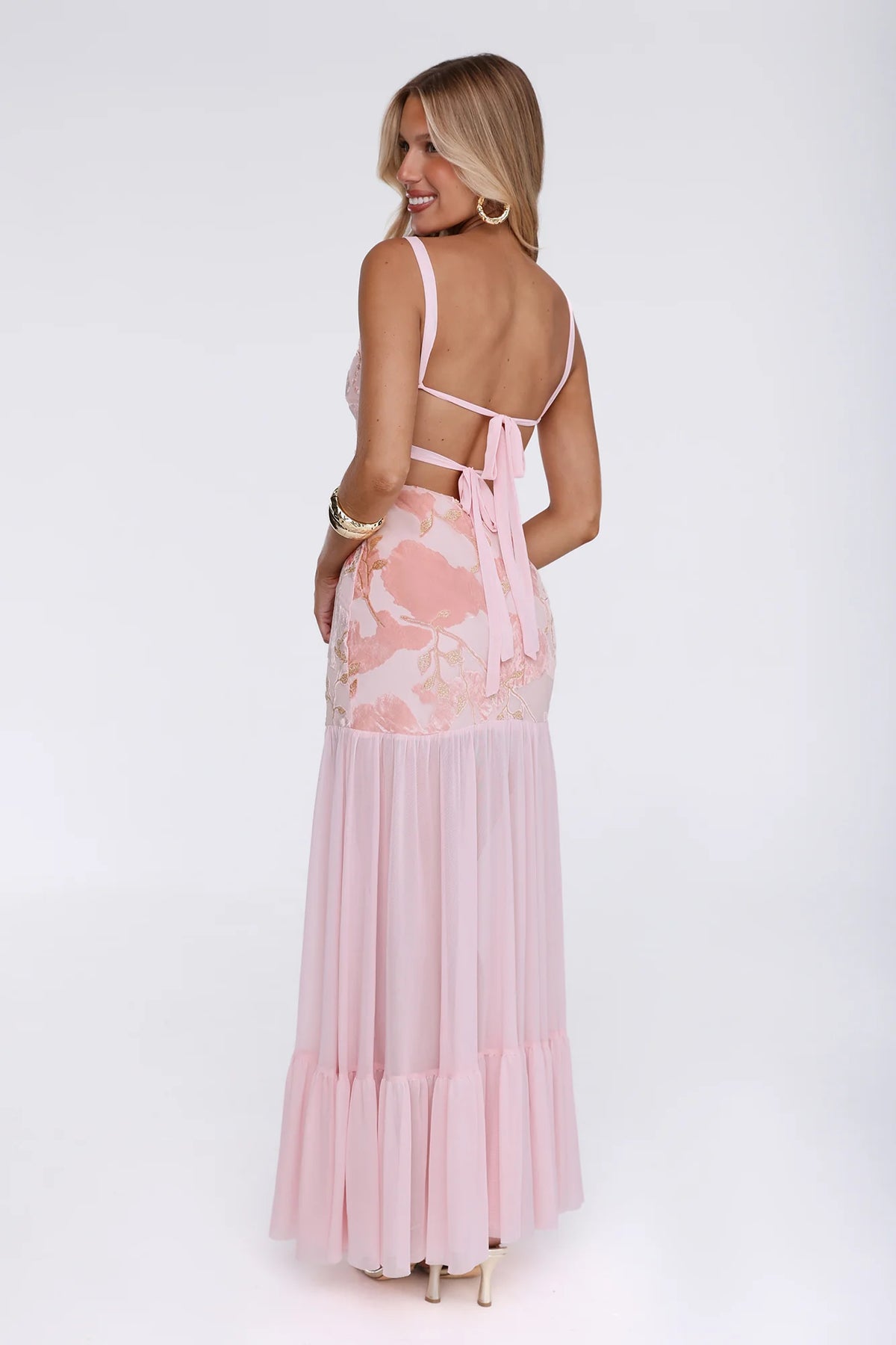 Sunlit Sonata Maxi Dress Pink