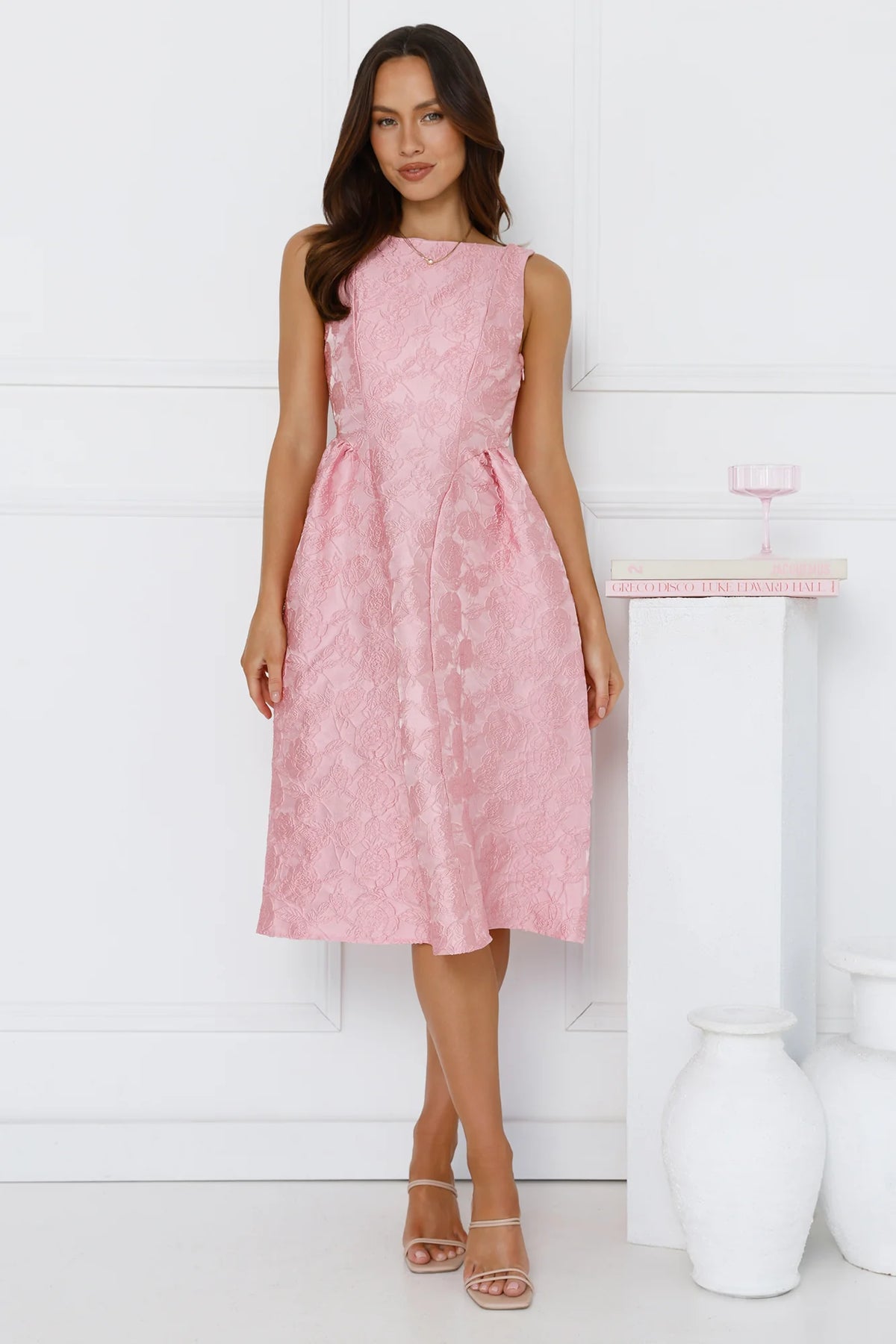 All Things Girly Midi Dress Red