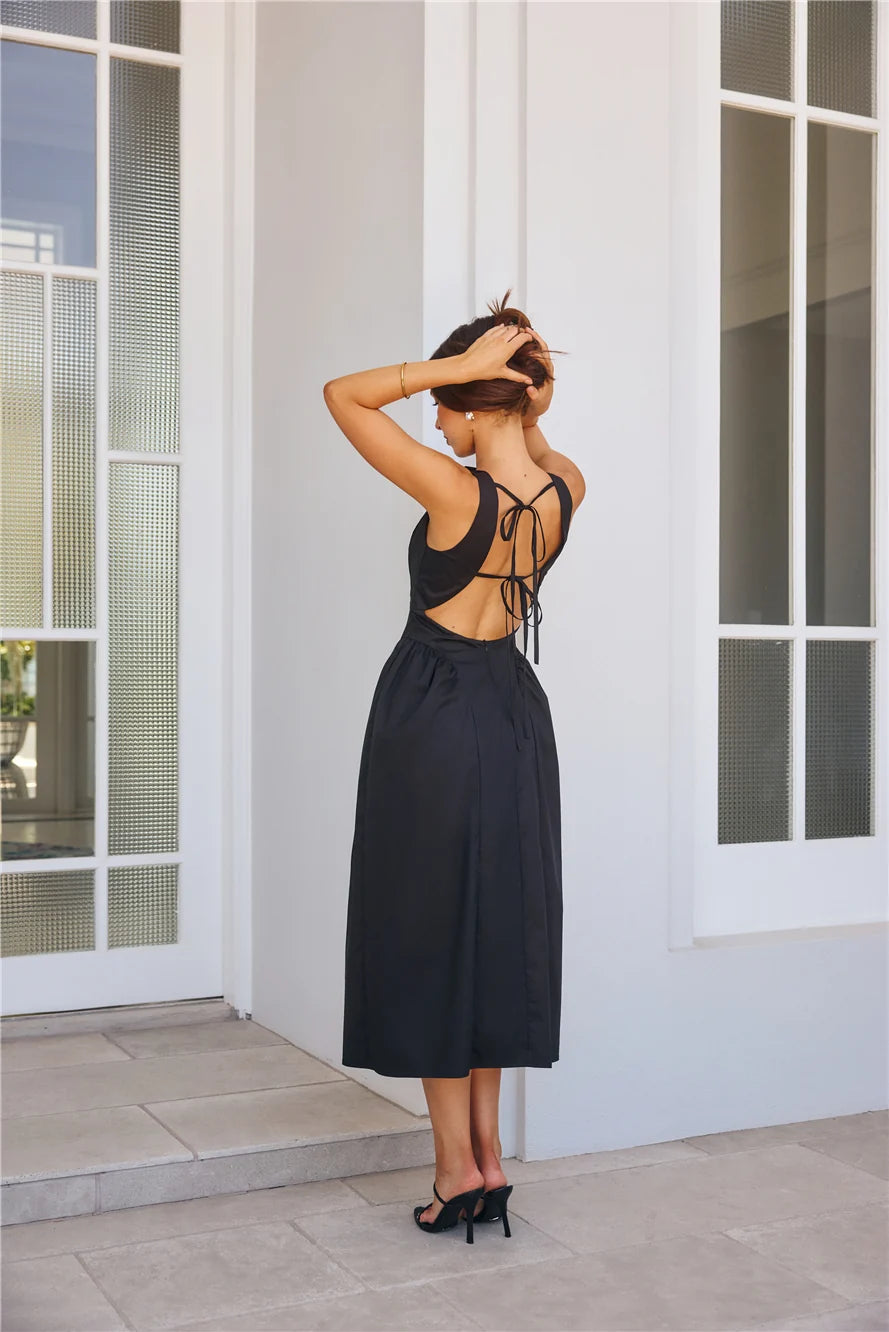 Style Spectacular Midi Dress Orange