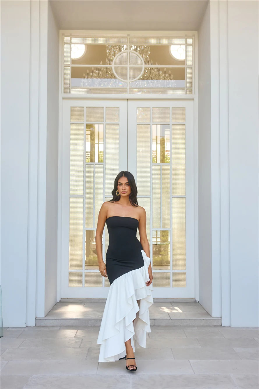 Extravagant Events Strapless Maxi Dress Pink