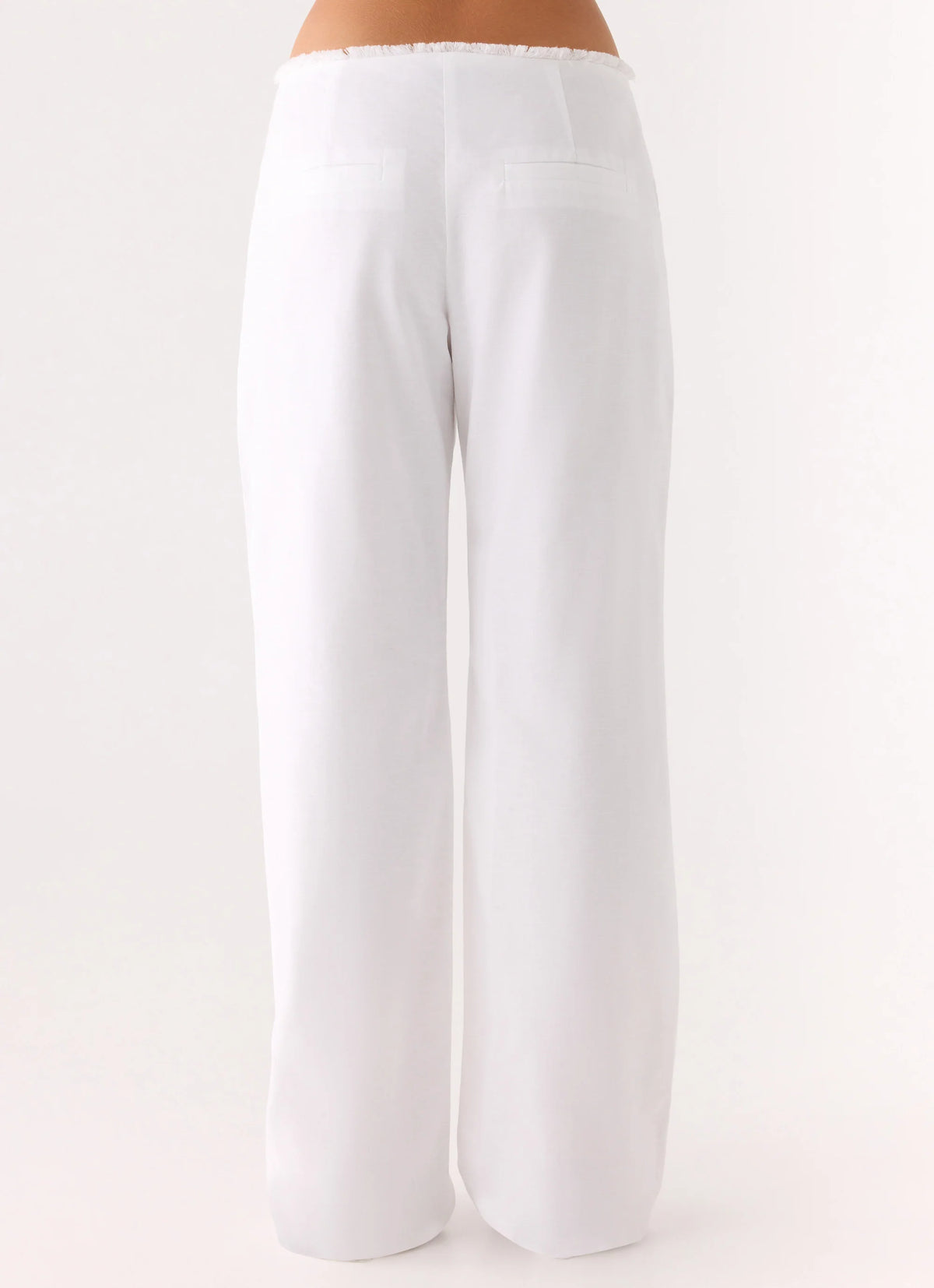 Josephina Linen Pant - White