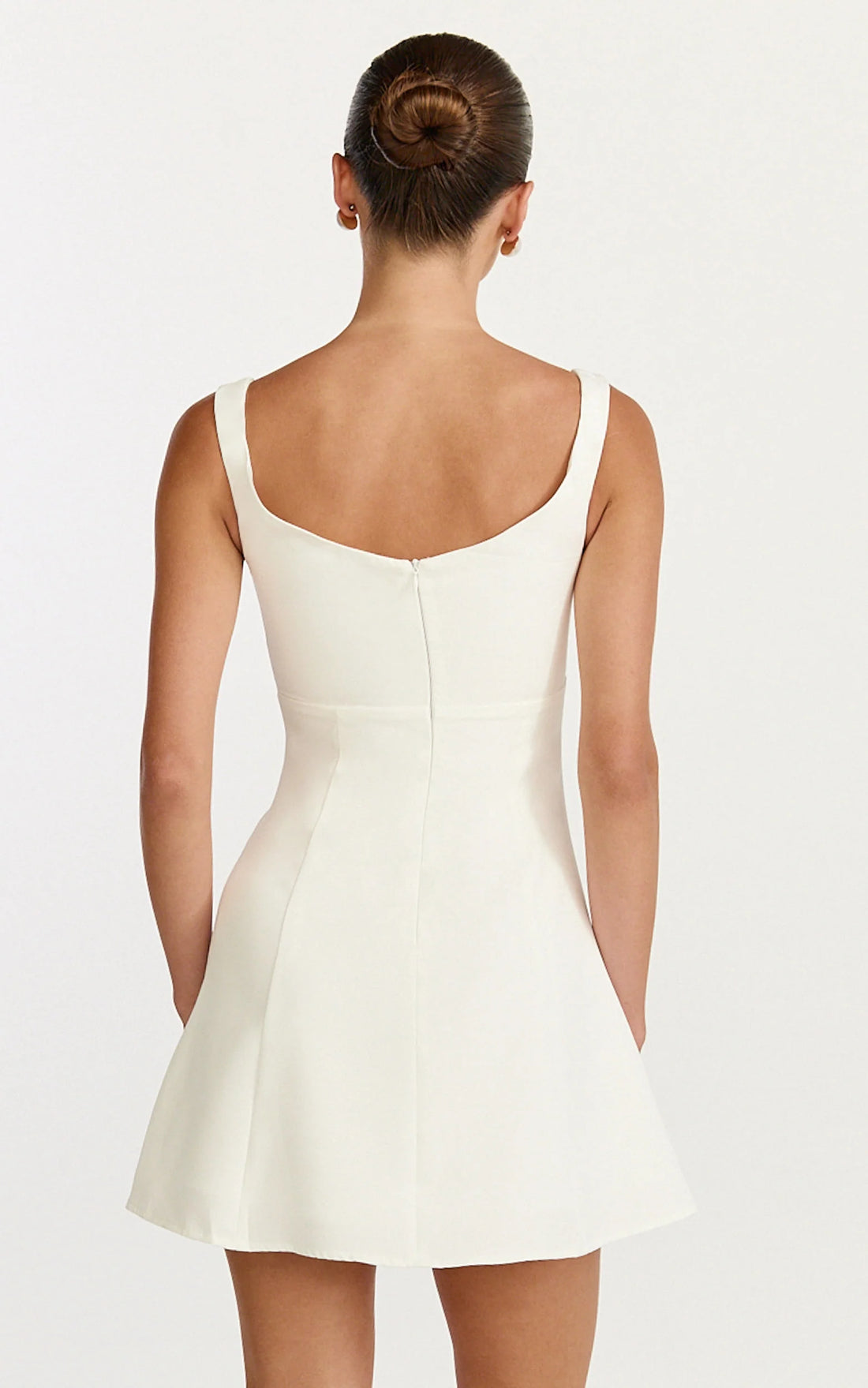 Jayce Mini Dress - Off The Shoulder A Line Dress in Blue