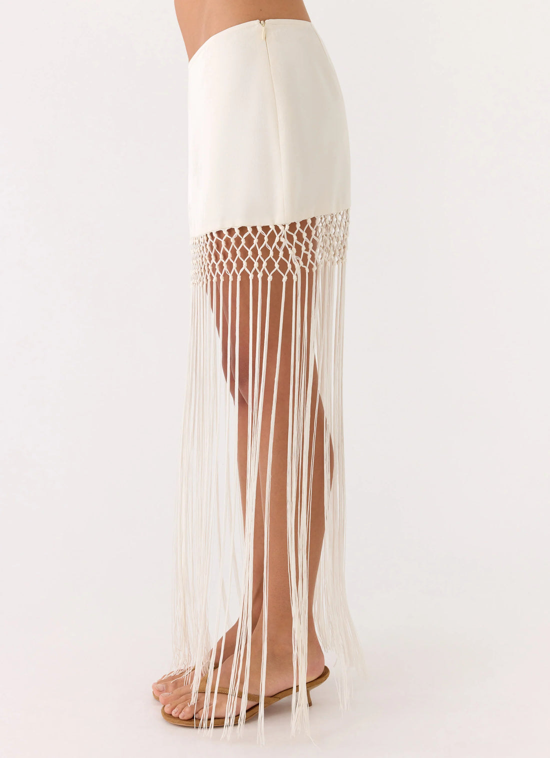 Mania Tassel Mini Skirt - Ivory