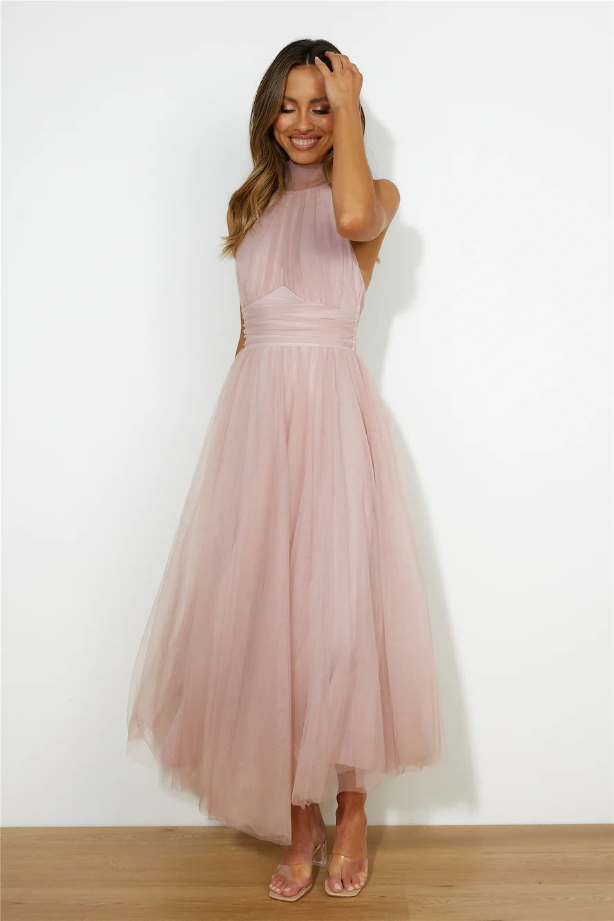 Tangled Up Maxi Dress Yellow
