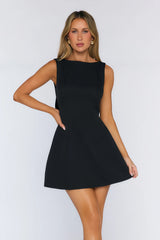 Easy Elegance Mini Dress Black