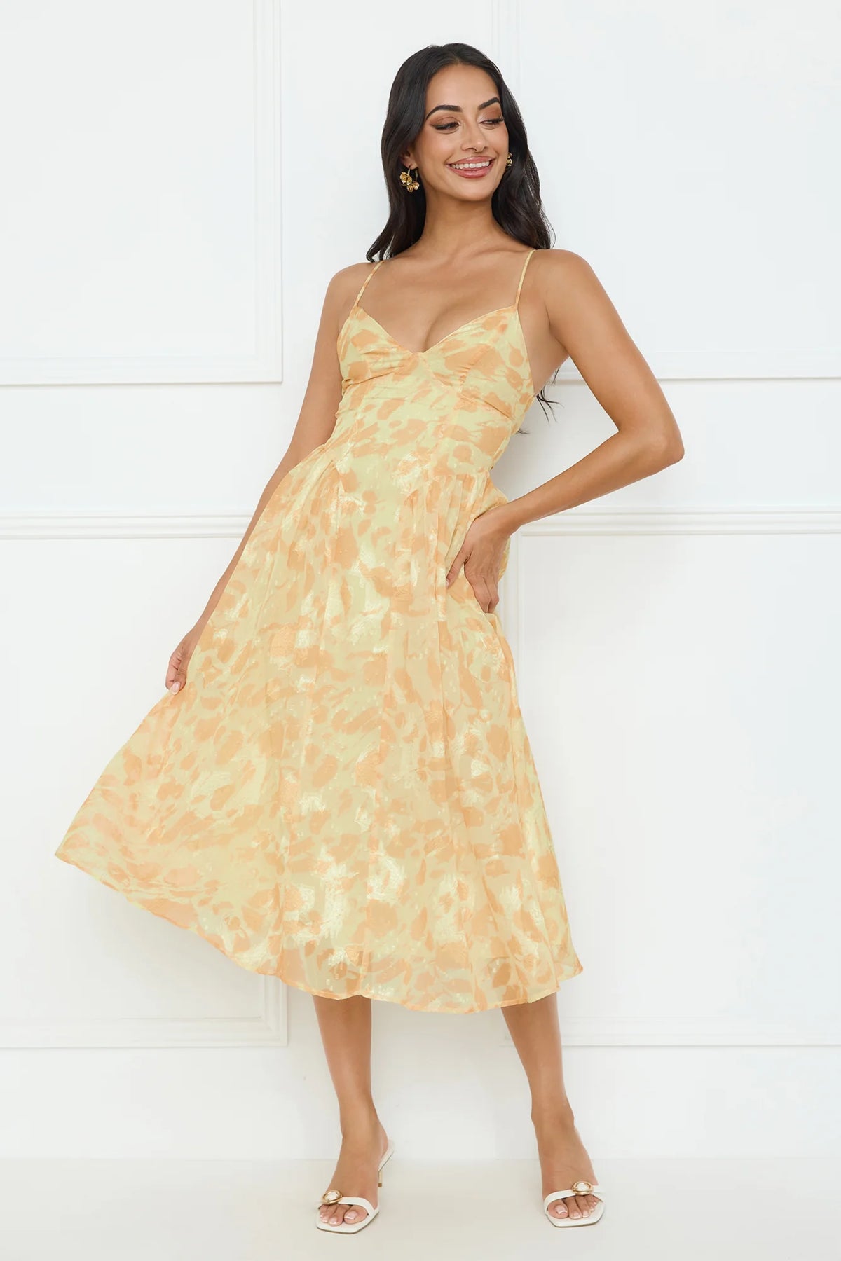 Fresh Nectar Midi Dress Blue