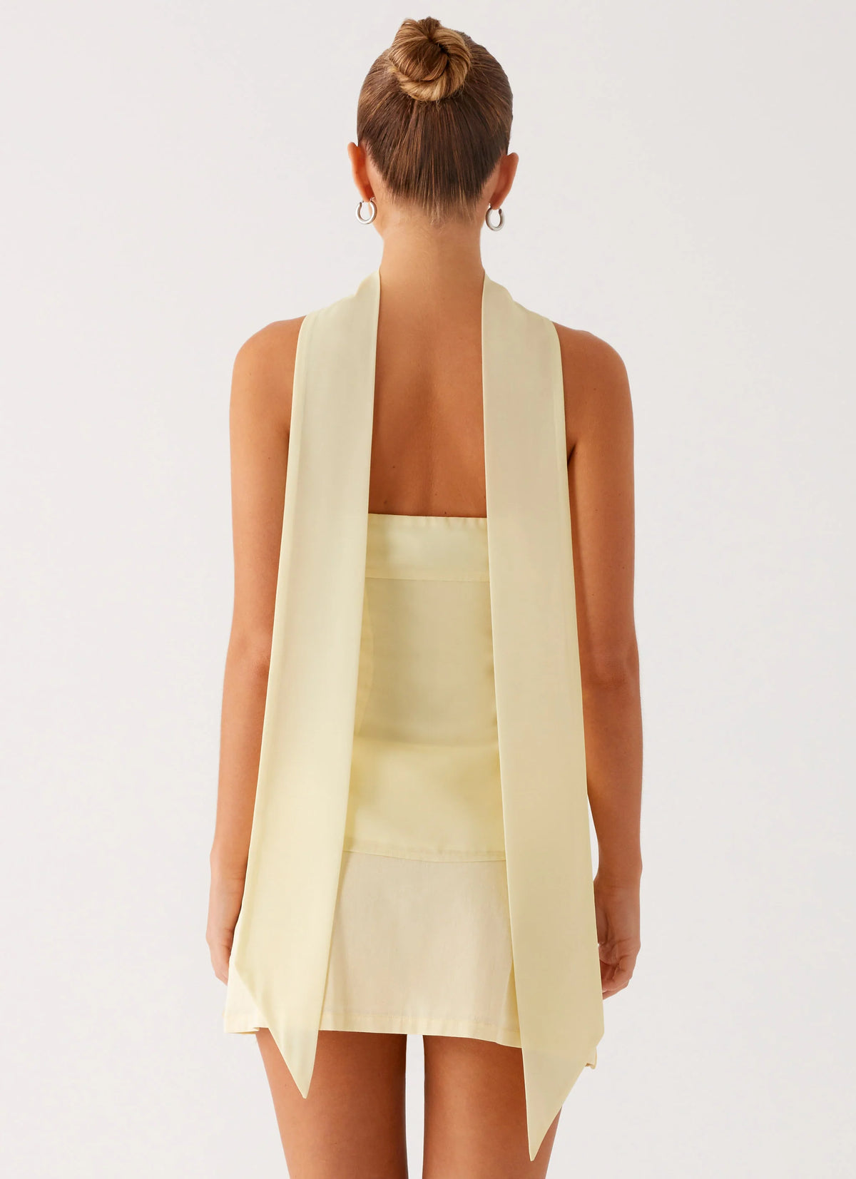 Blaise Scarf Top - Yellow Floral