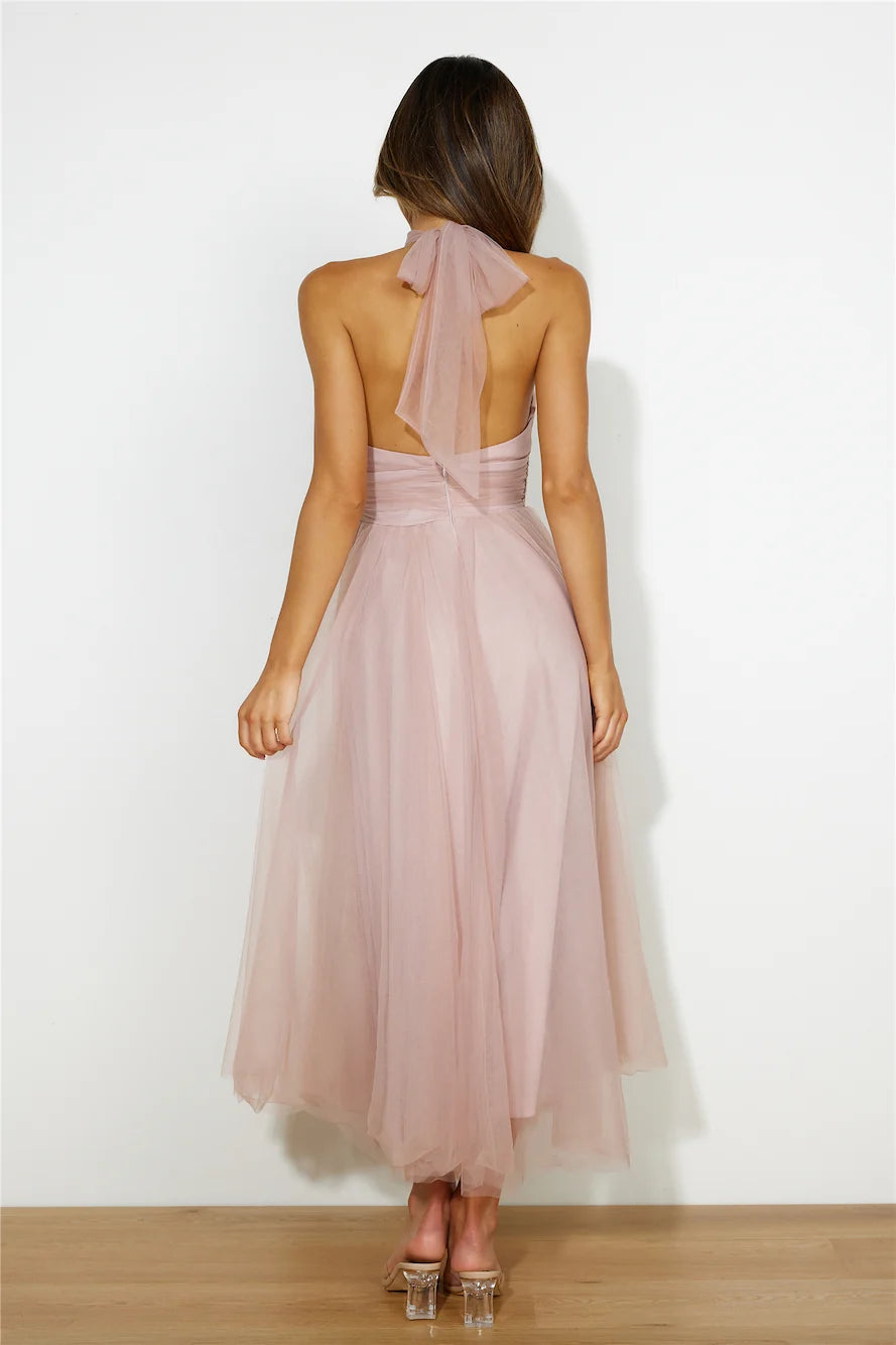 Tangled Up Maxi Dress Yellow