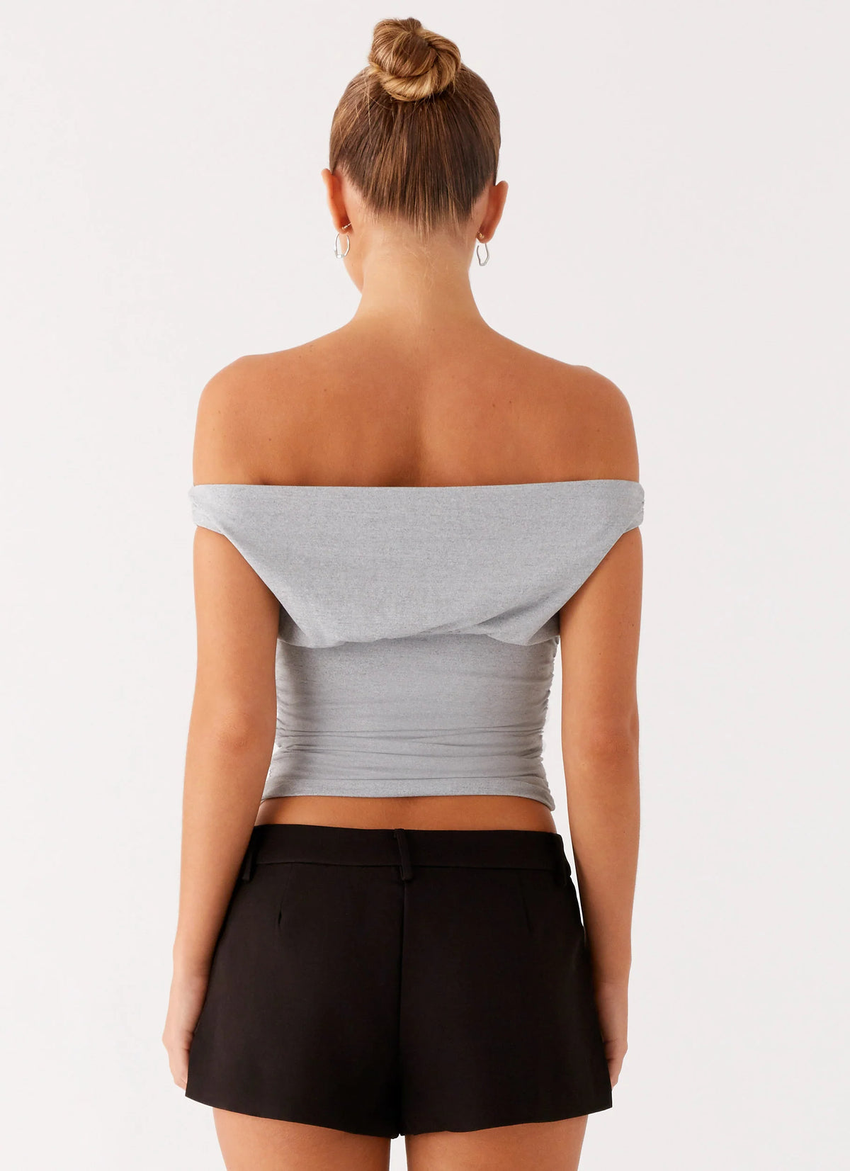 Reva Off Shoulder Top - Grey