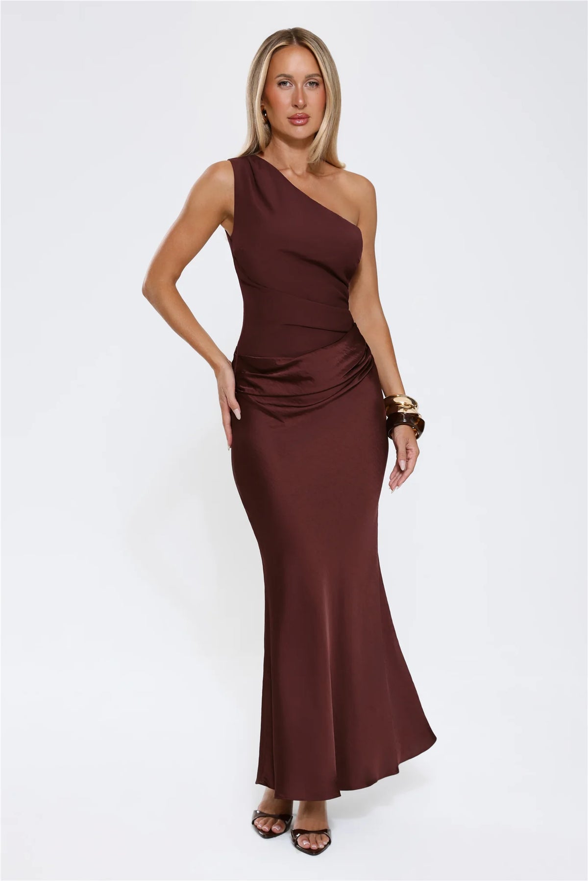 Starlit Darling Satin Maxi Dress Lilac