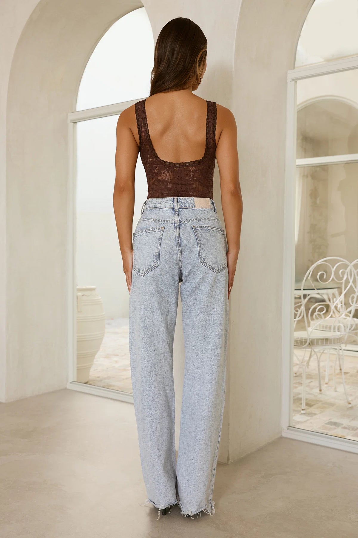 Gentle Power Lace Bodysuit Wine