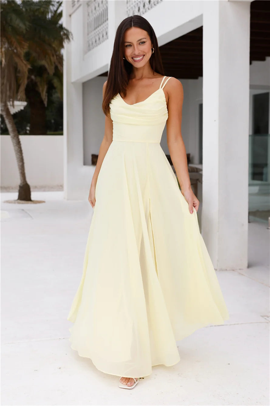 Frosted Bloom Maxi Dress Blue