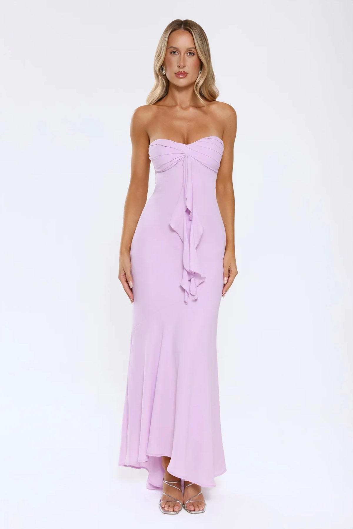 Flirt With Purpose Strapless Maxi Dress Green