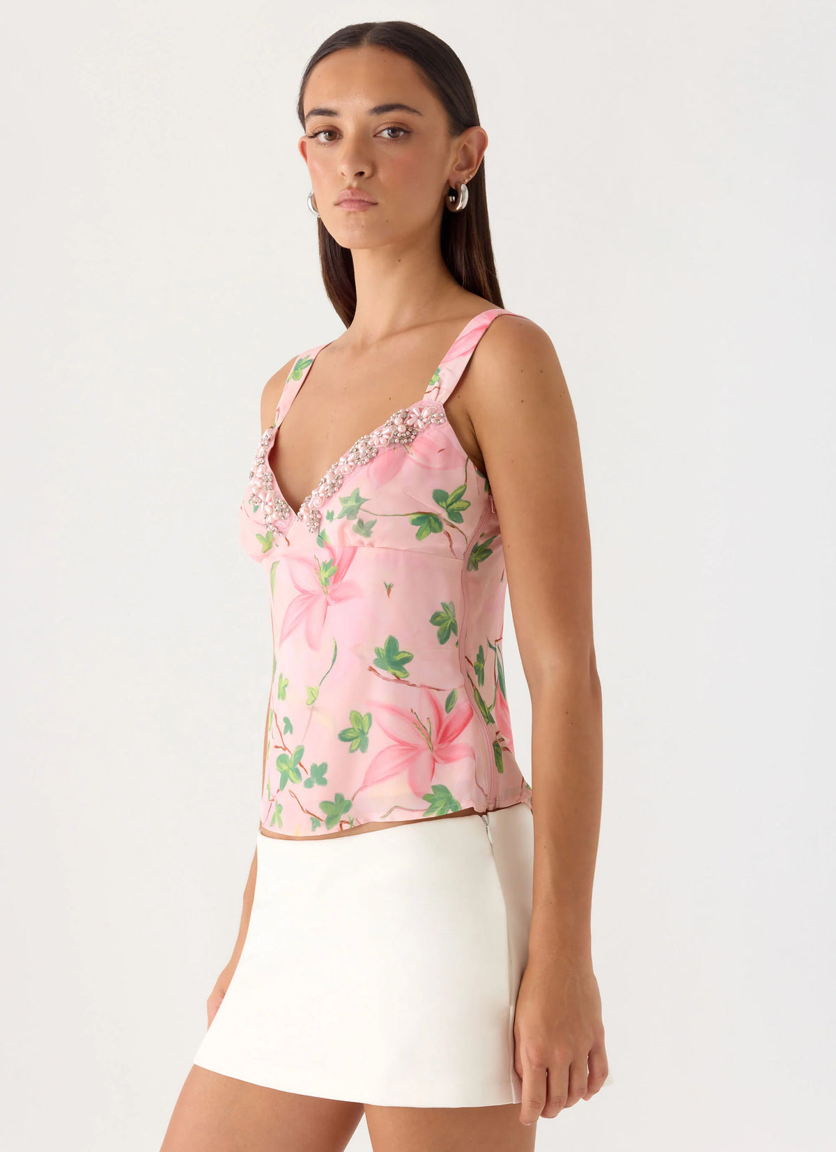 Loop Cami Top - Blooming Spring