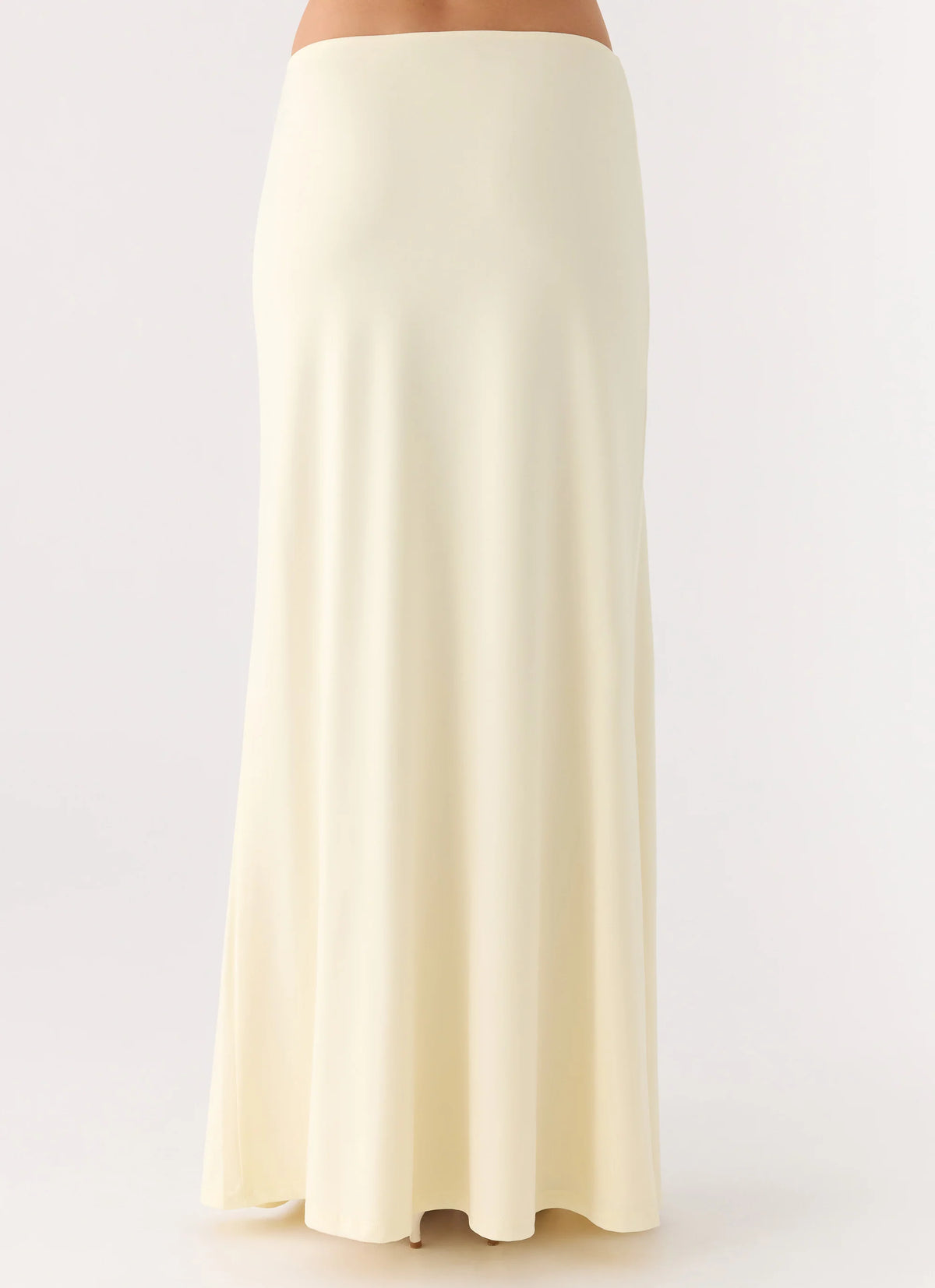 Like A Flower Maxi Skirt - Lemon Yellow