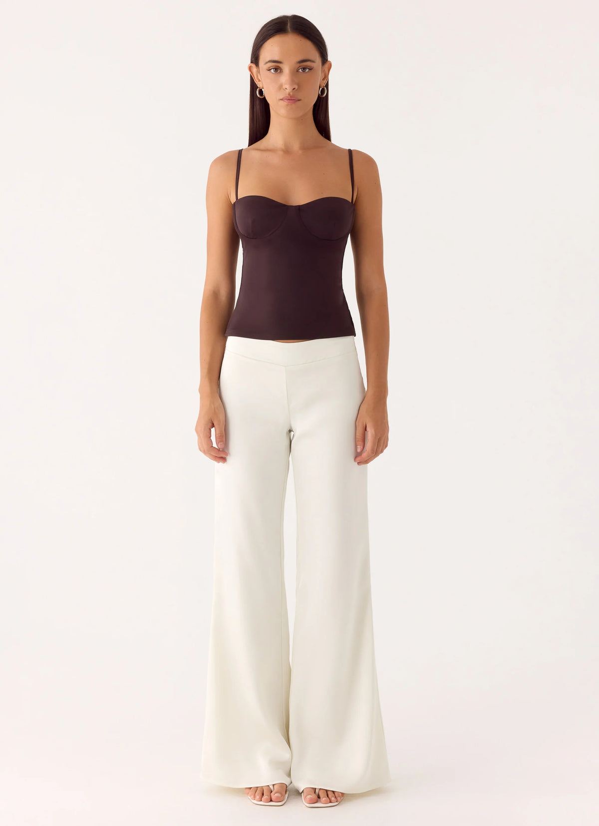 Elmah Low Rise Pants - White