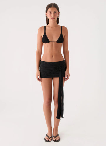 Arinah Swim Mini Skirt - Black
