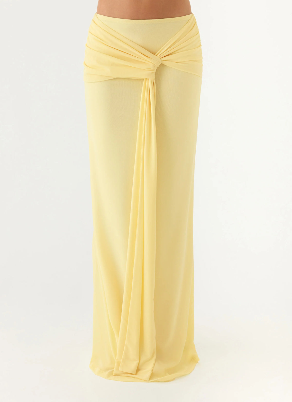 In Destiny Wrap Maxi Skirt - Yellow