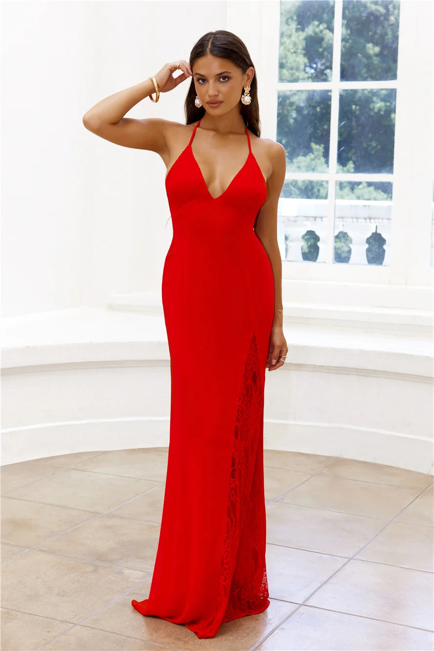 Where Sparks Fly Maxi Dress Black