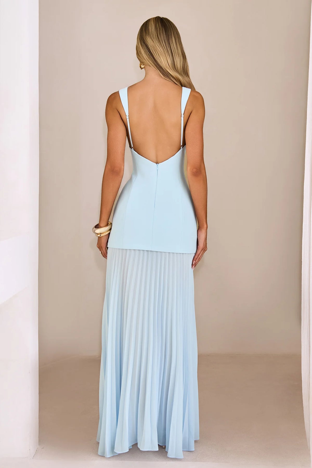 Soft Romance Maxi Dress Light Blue
