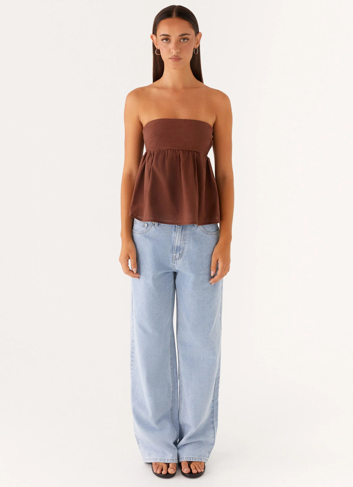 Cassie Tube Top - Chocolate