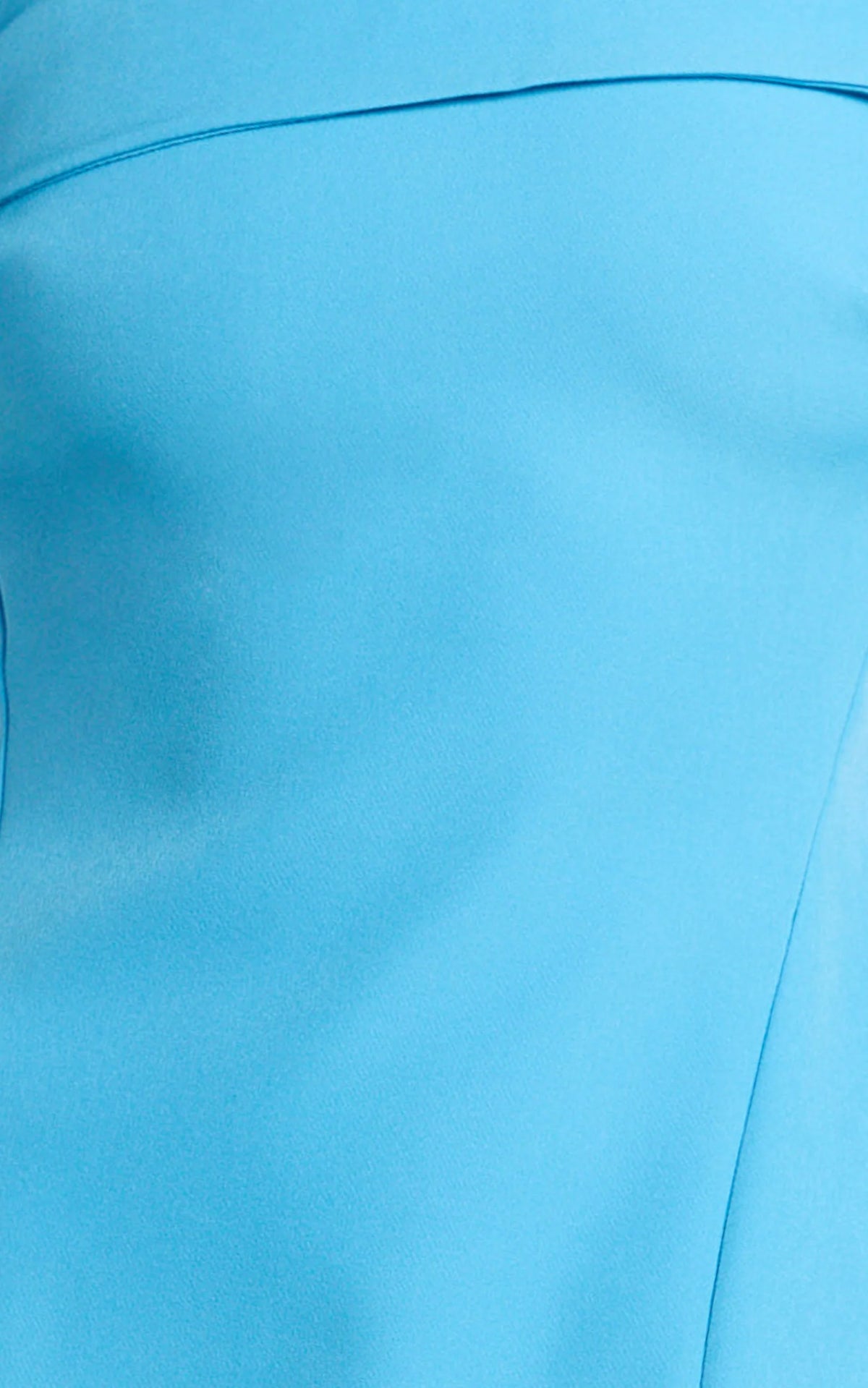 Cecilia Mini Dress - Off Shoulder Tie Detail Dress in Blue