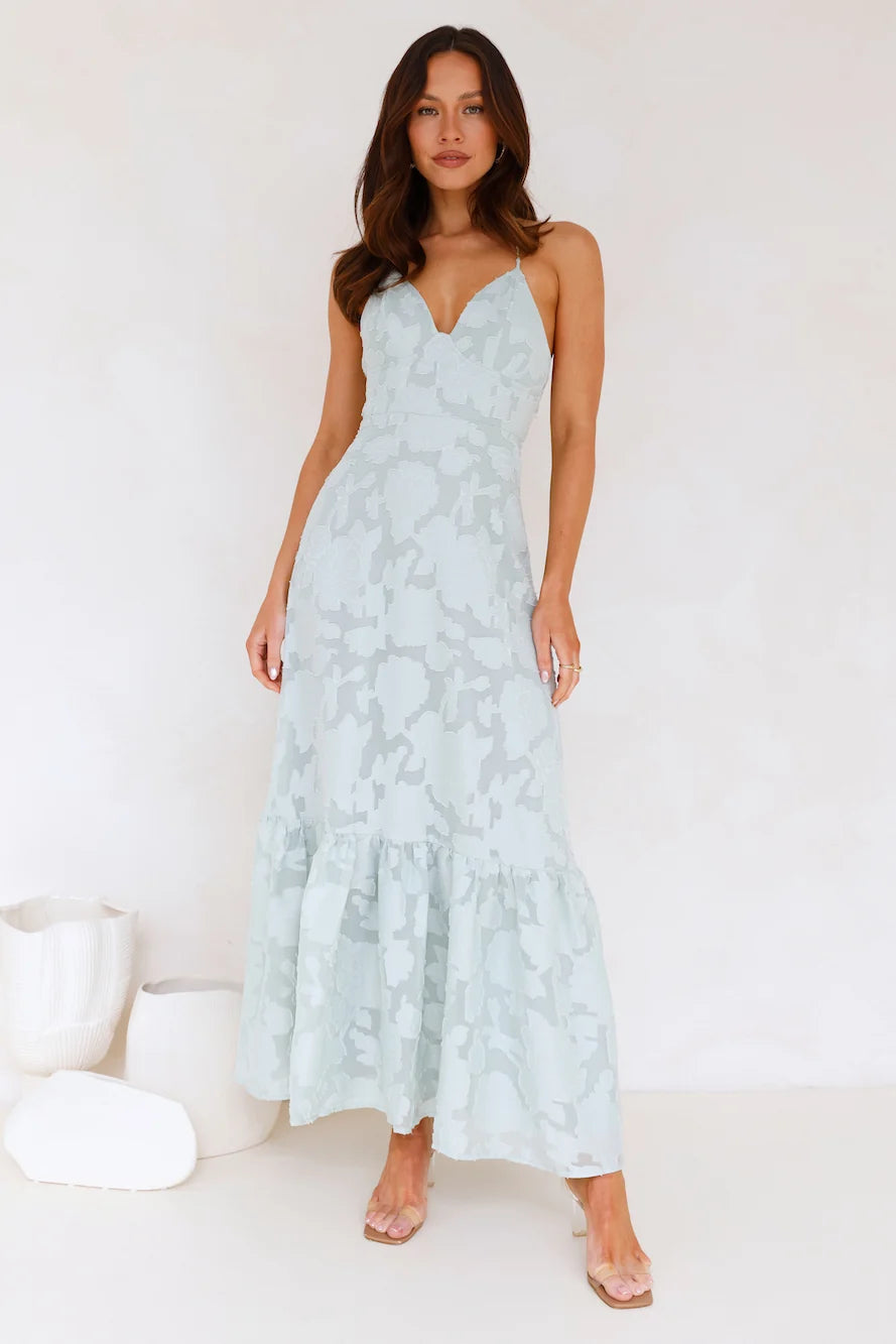 Elara Maxi Dress Blue