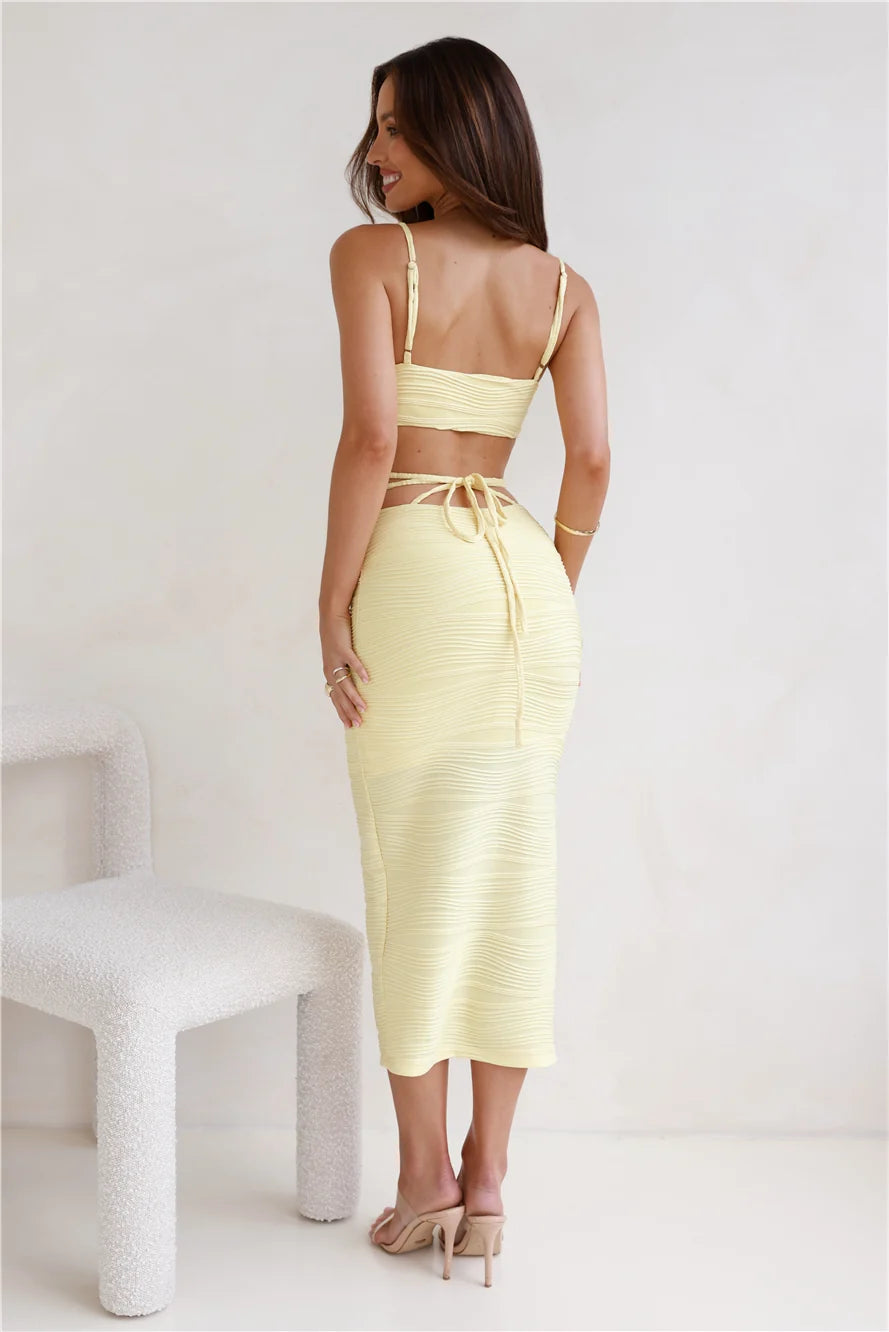 Expanding Horizons Midi Dress Green