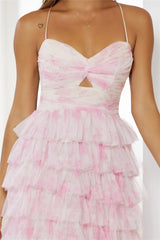 Elegant Whisper Maxi Dress Pink