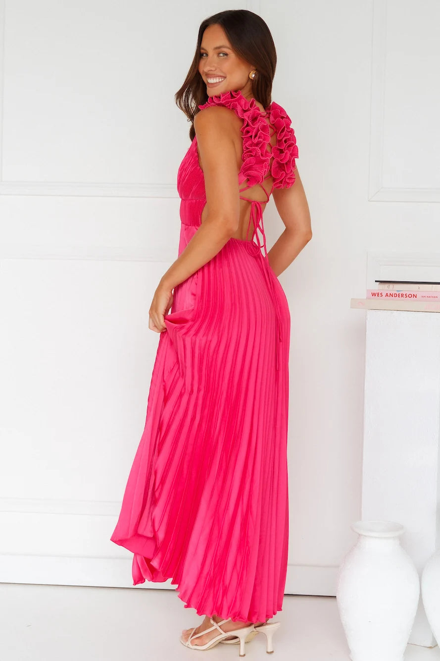 Something Special Satin Midi Dress Sage