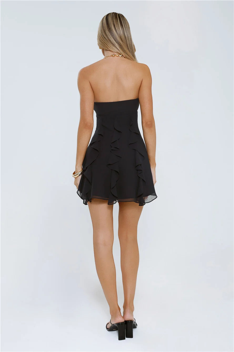 Imagine It Strapless Mini Dress Lilac