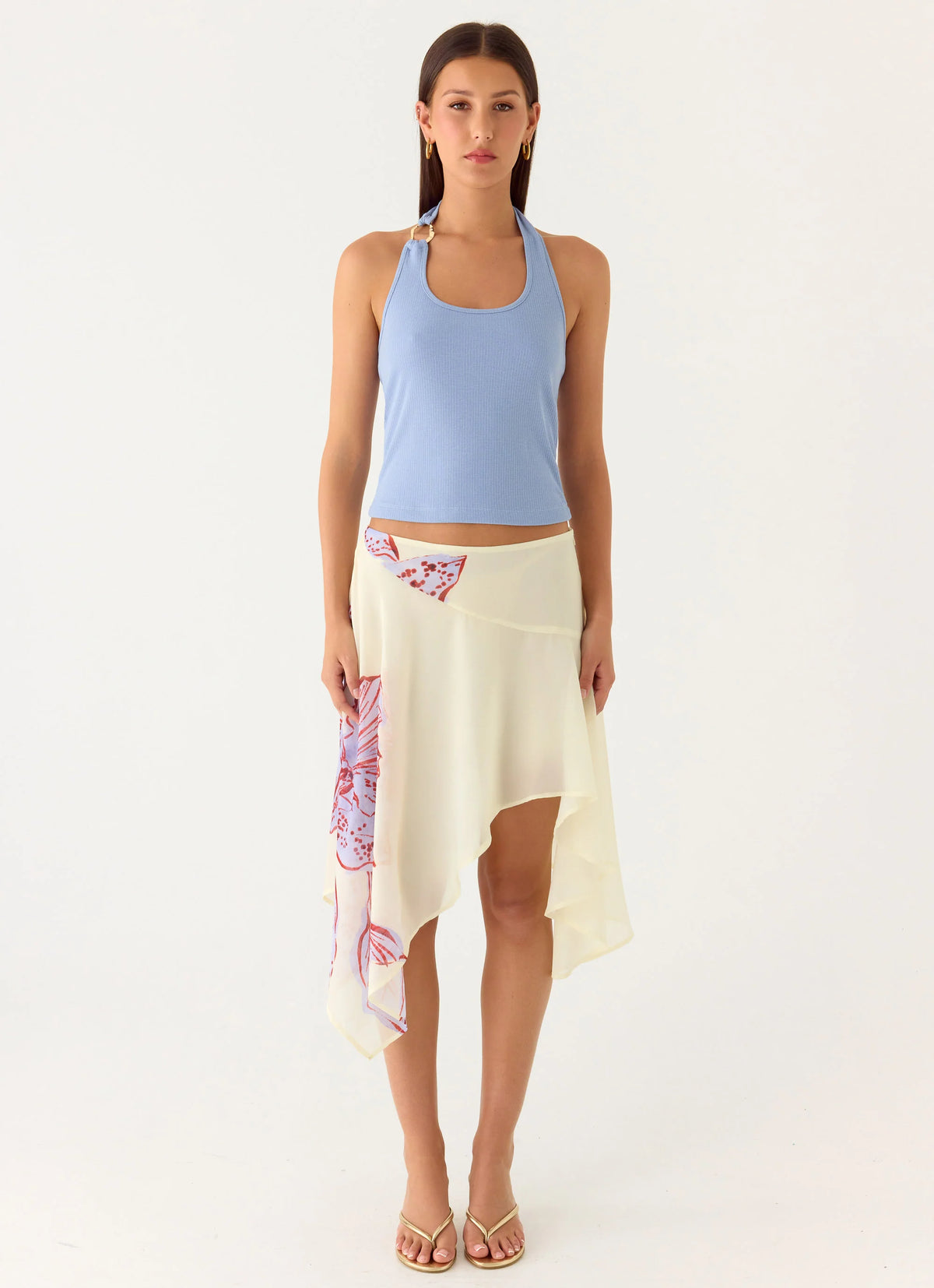 Nera Halter Top - periwinkle