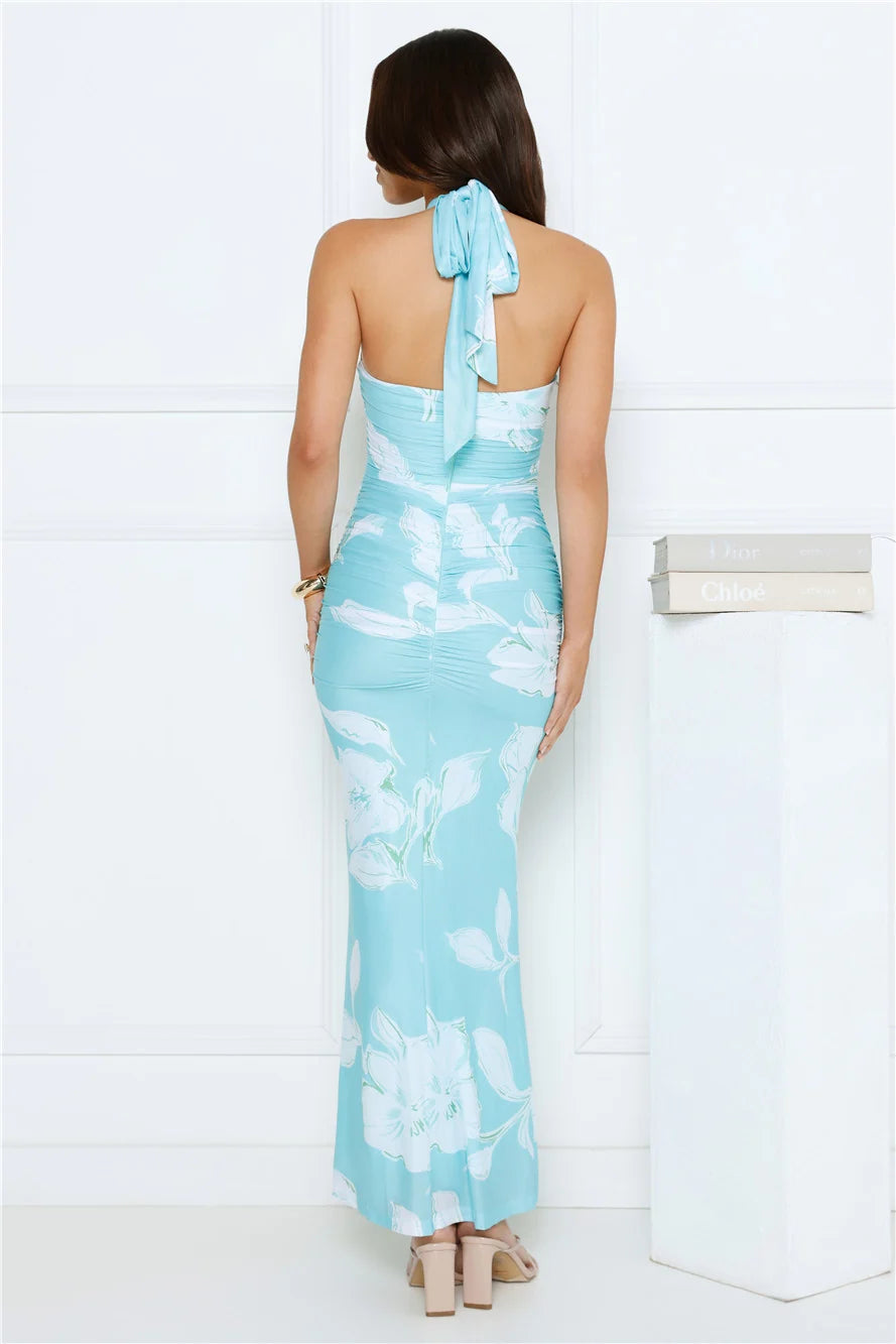 Firelight Strapless Maxi Dress Pink