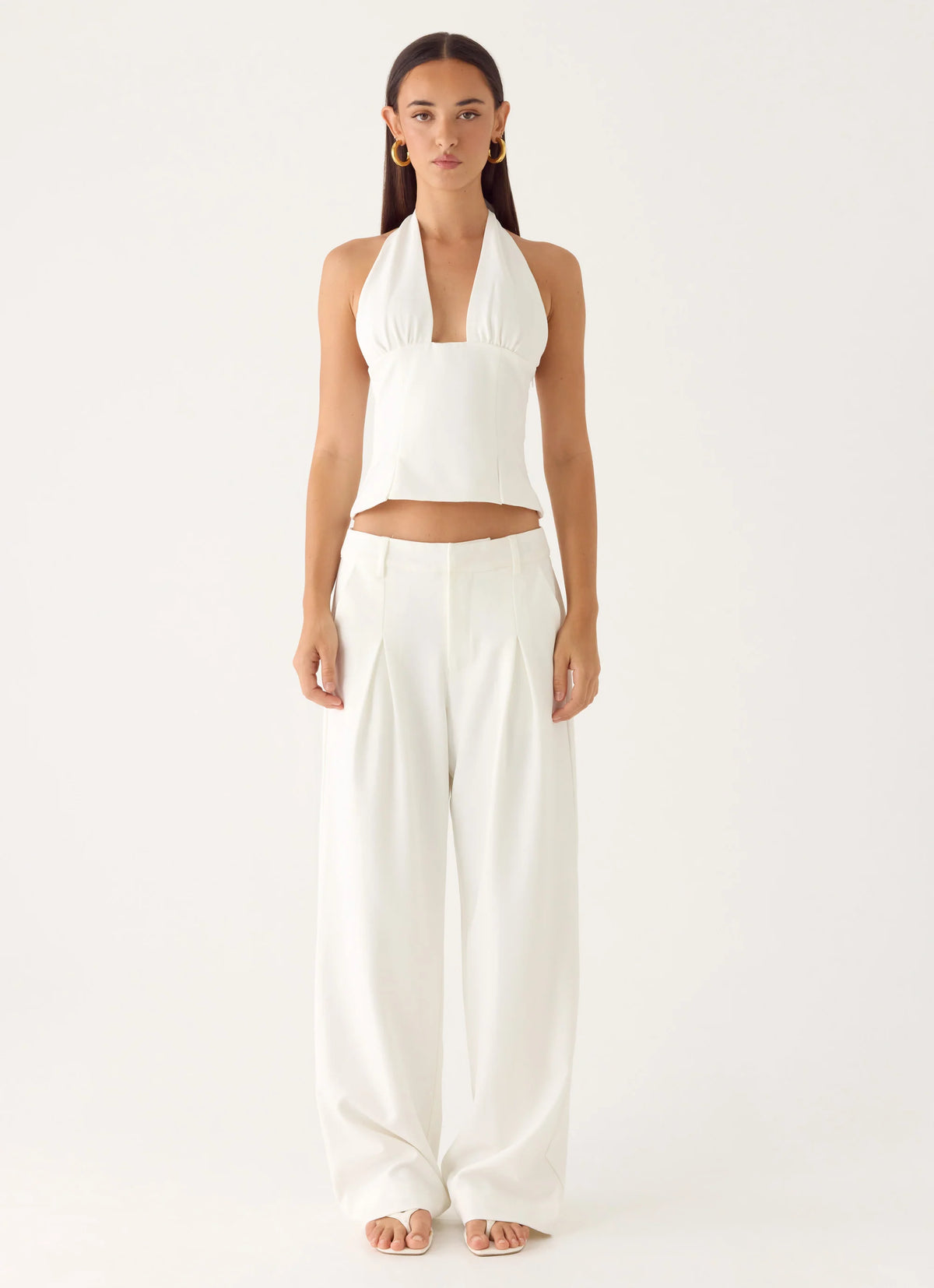 Amrita Halter Top - White