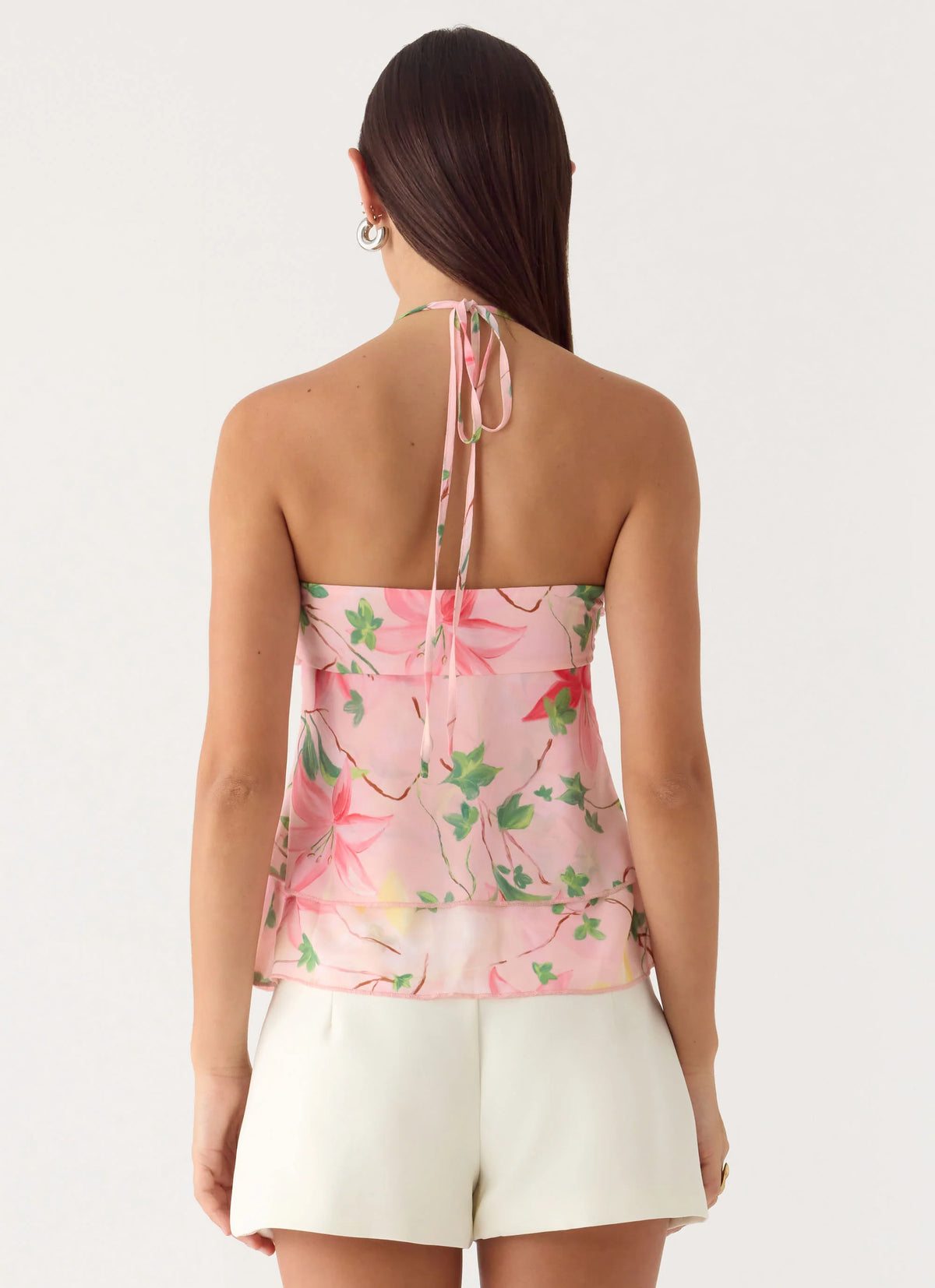 Leslie Halter Top - Blooming Spring