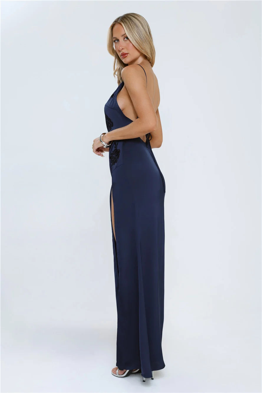 Dazzle Demand Maxi Dress Navy
