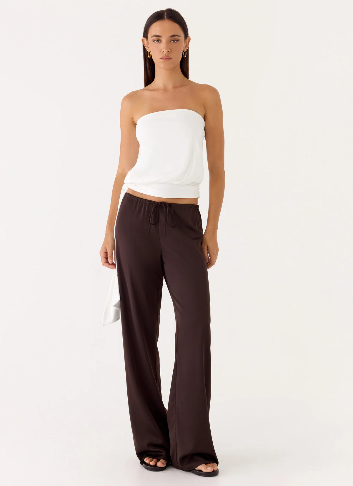 Livia Strapless Top - White