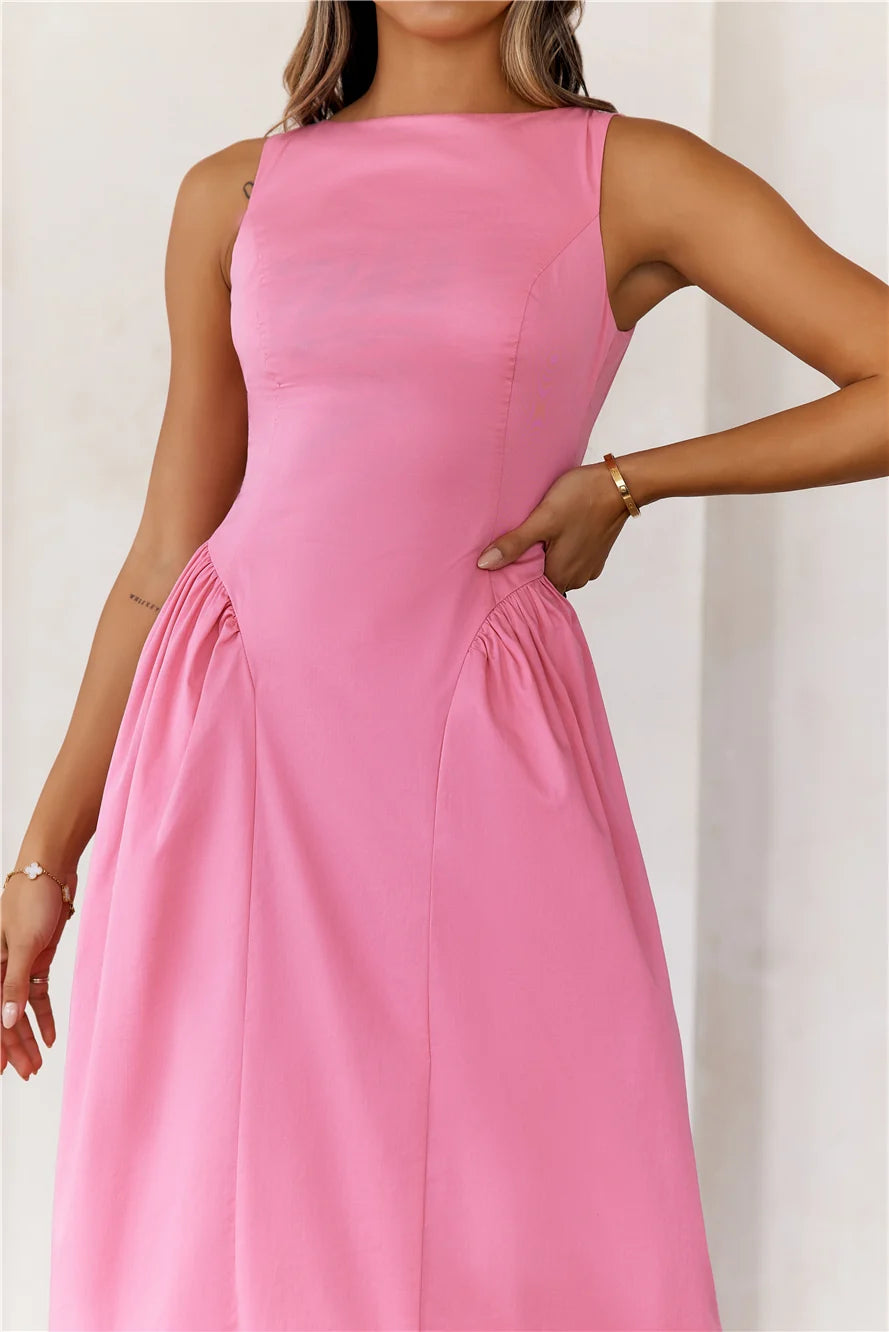 Style Spectacular Midi Dress Orange