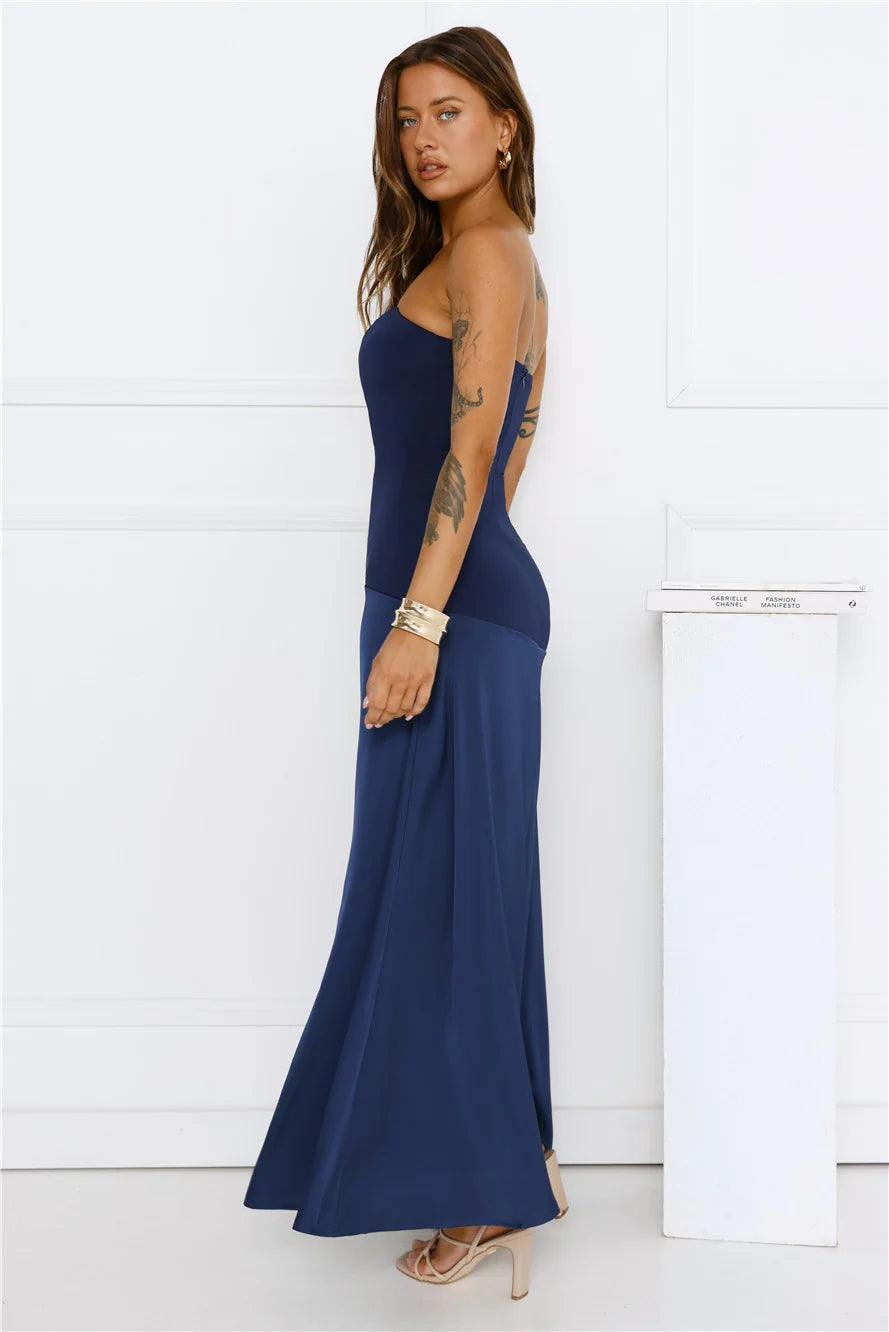 Daydream Darling Strapless Maxi Dress Yellow