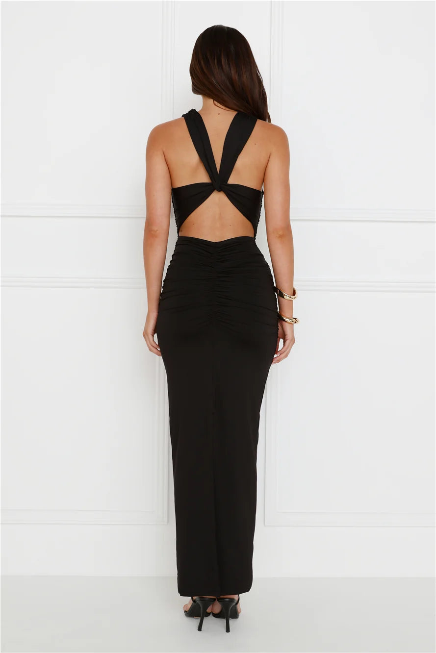 Elise Maxi Dress Brown