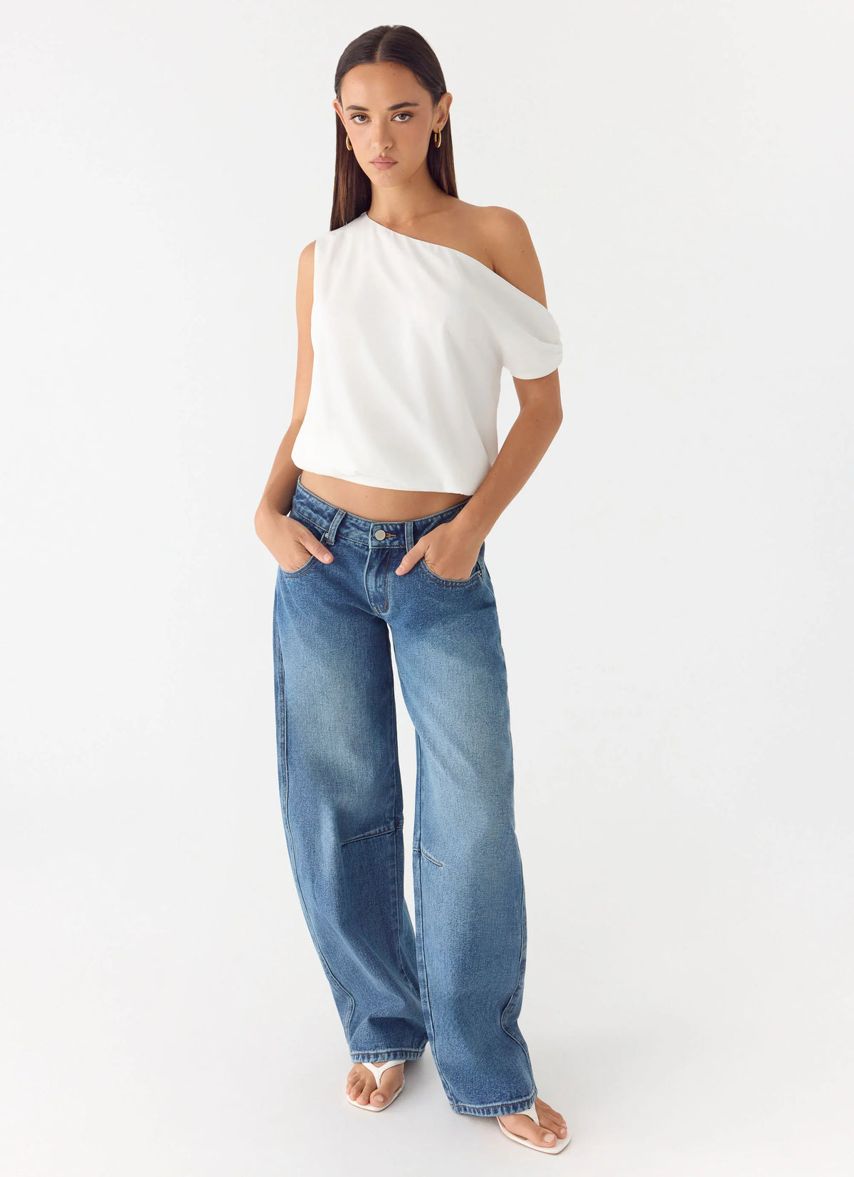 Stick Around Top - White