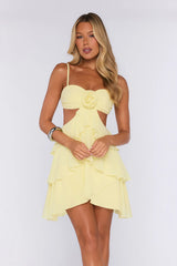 Private Summer Mini Dress Lemon