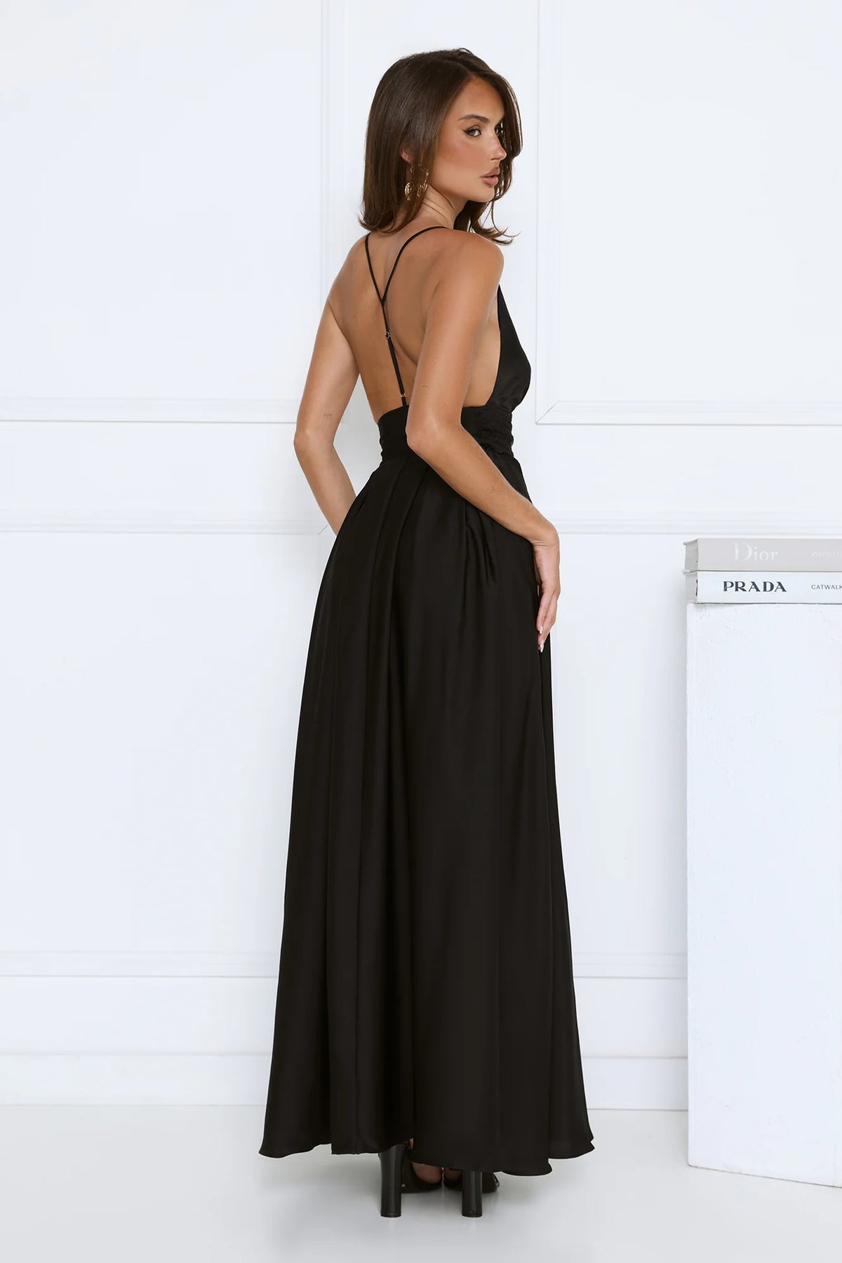 Secret Strolls Maxi Dress Black