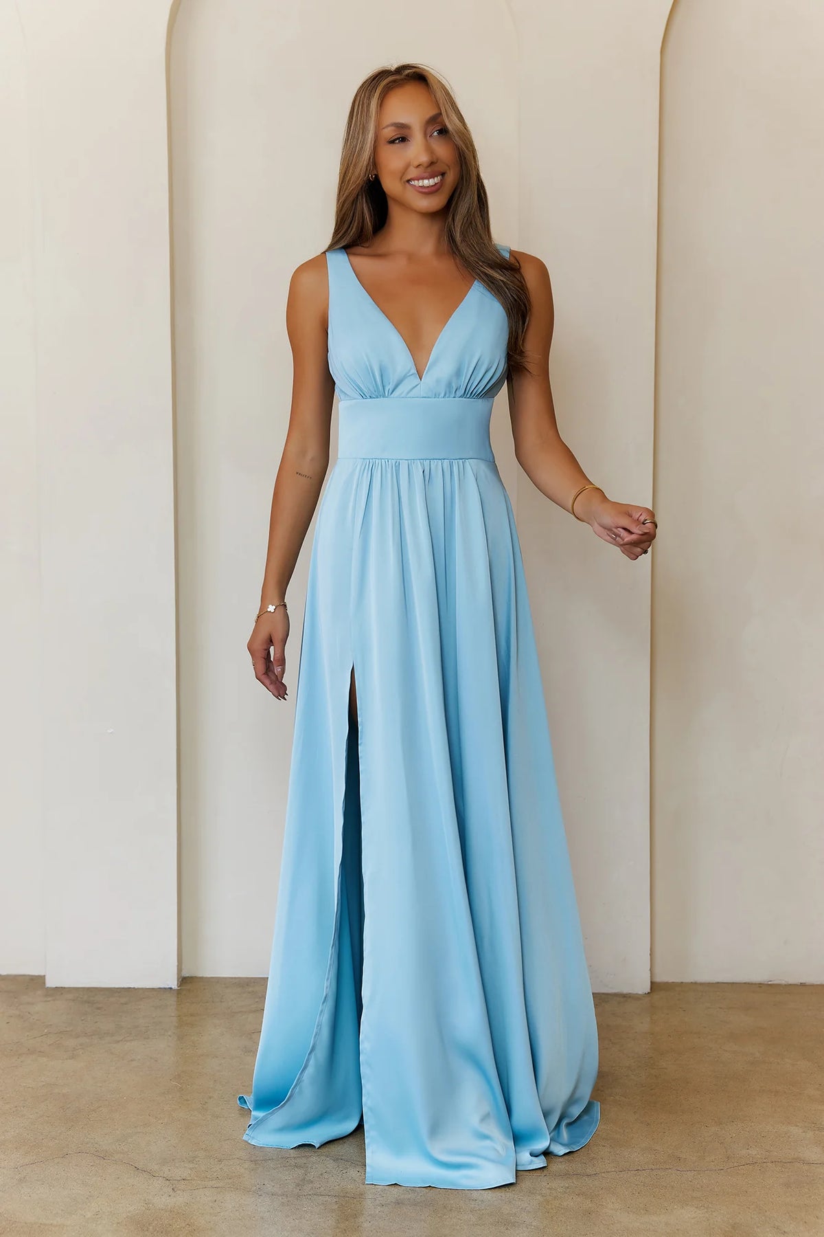 Luxe Like No Other Maxi Dress Blue
