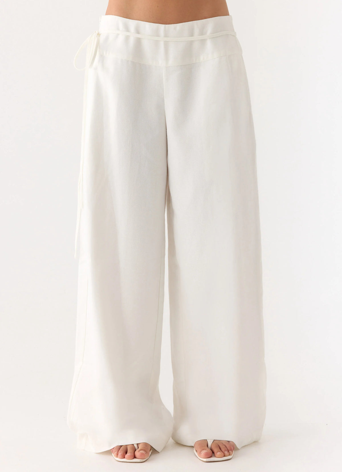 Isobel Linen Pants - White