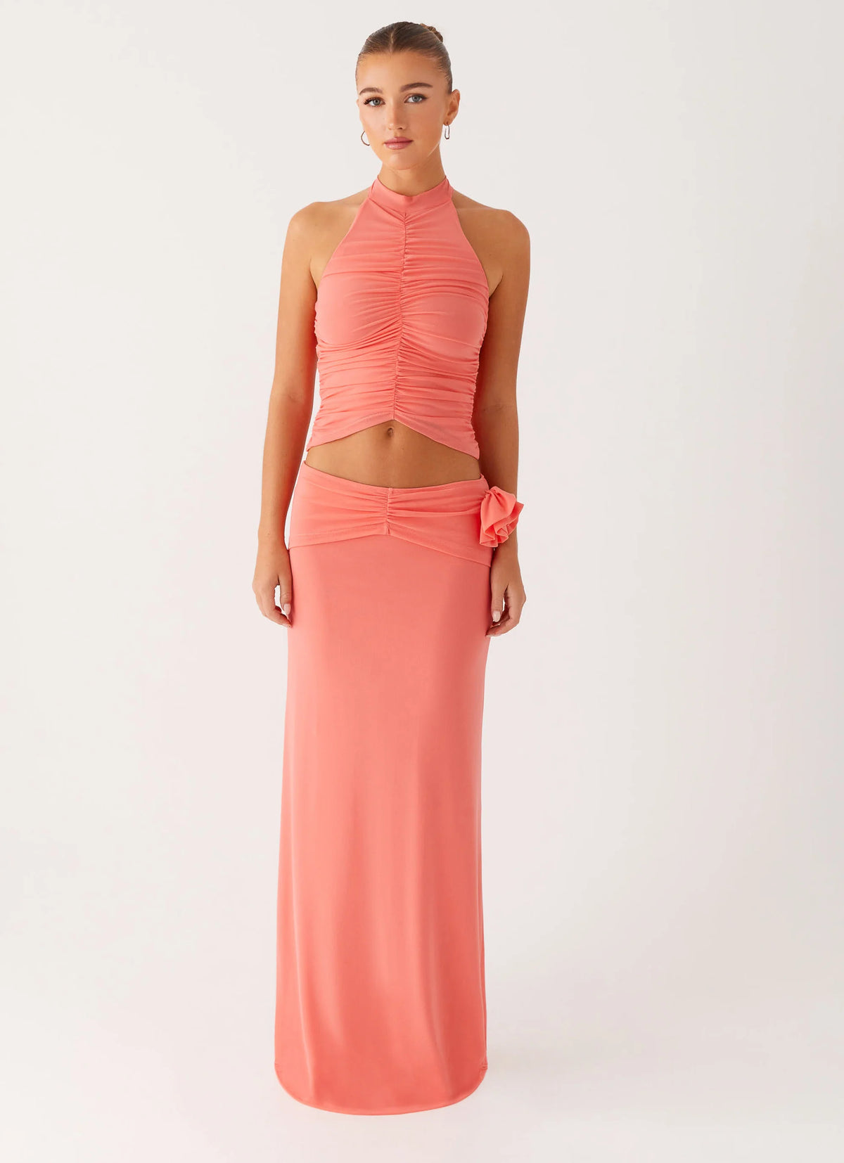 Jayce Halter Top - Salmon